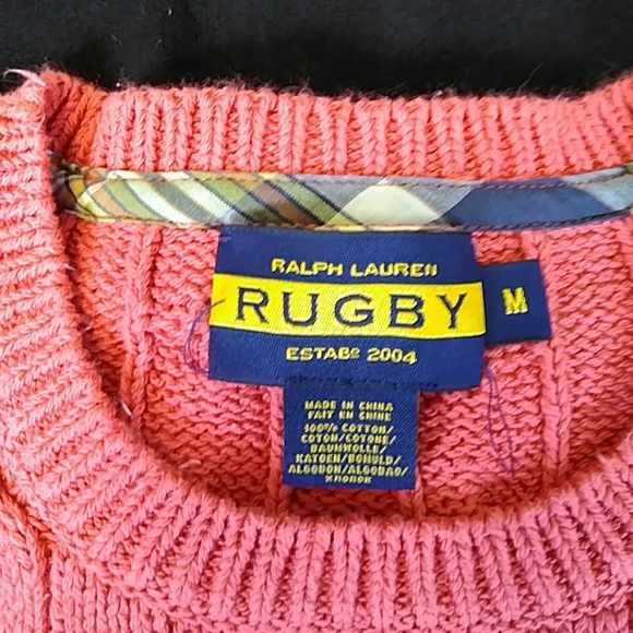 🎈🎈RUGBY RALPH LAUREN CABLE STYLE SWEATER SIZE M - Picture 3 of 6
